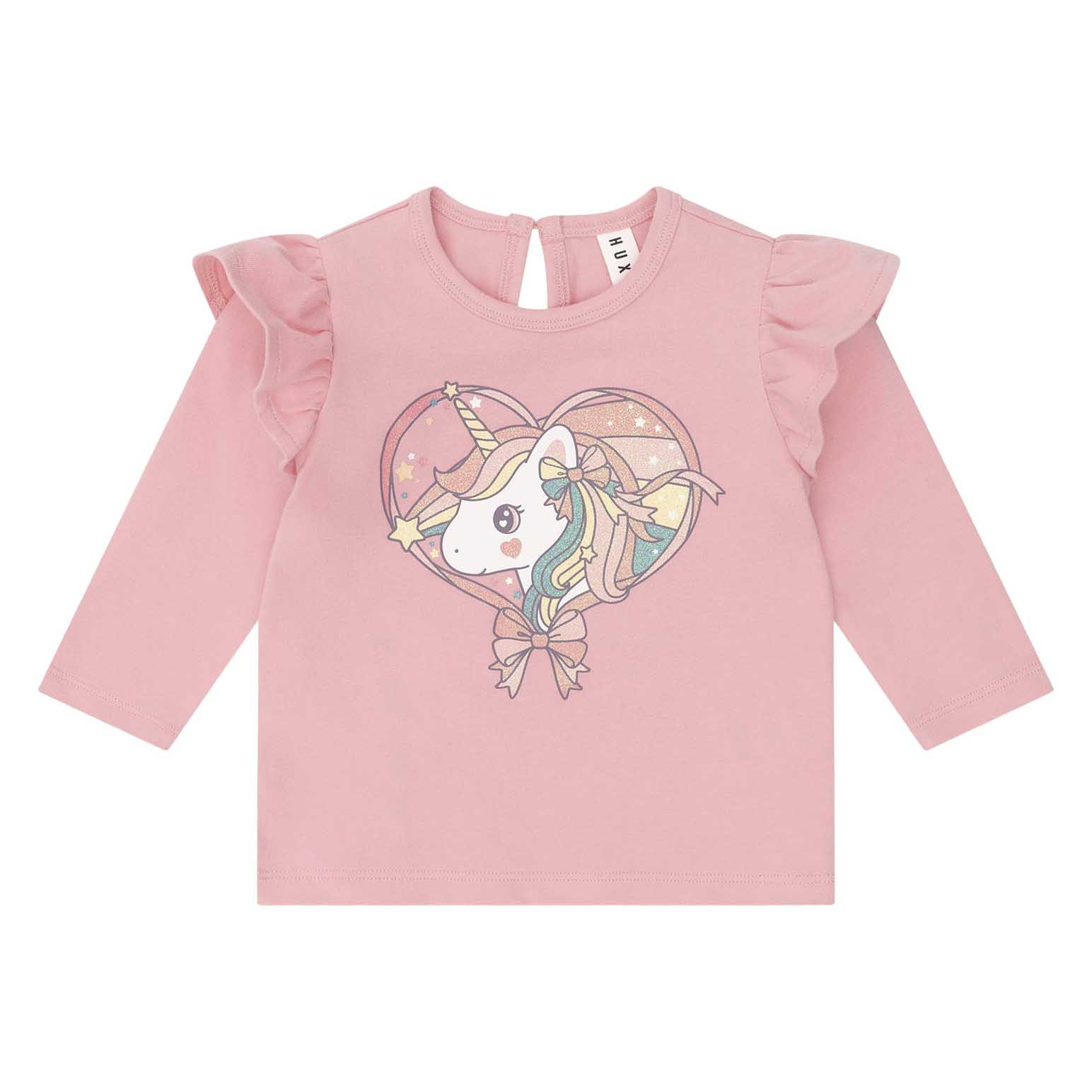 Huxbaby Whimsical Unicorn Frill Top 6M-2Y